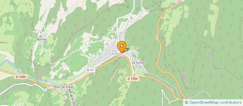 localisation de l'entreprise LA P'TITE FEE à CERDON