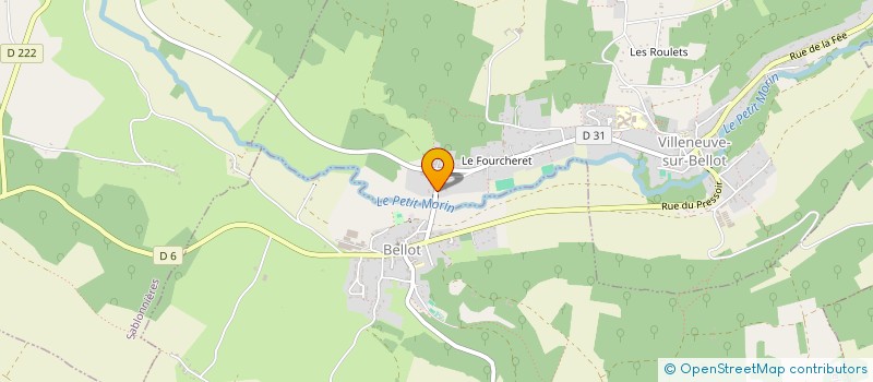localisation de l'entreprise LA P'TITE FERME DU FOURCHERET  VILLENEUVE-SUR-BELLOT