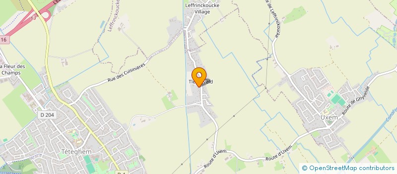 localisation de l'entreprise LA P'TITE FERME DU HOUTLAND  TETEGHEM-COUDEKERQUE-VILLAGE