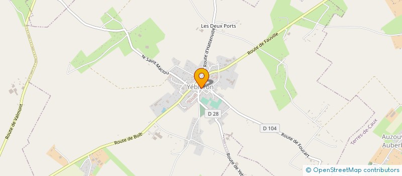 localisation de l'entreprise LA P'TITE FRINGALE  YEBLERON