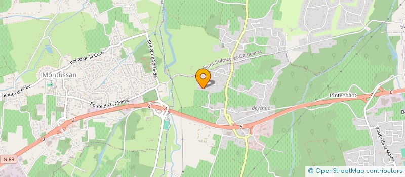 localisation de l'entreprise LA P'TITE FRINGALE  BEYCHAC-ET-CAILLEAU