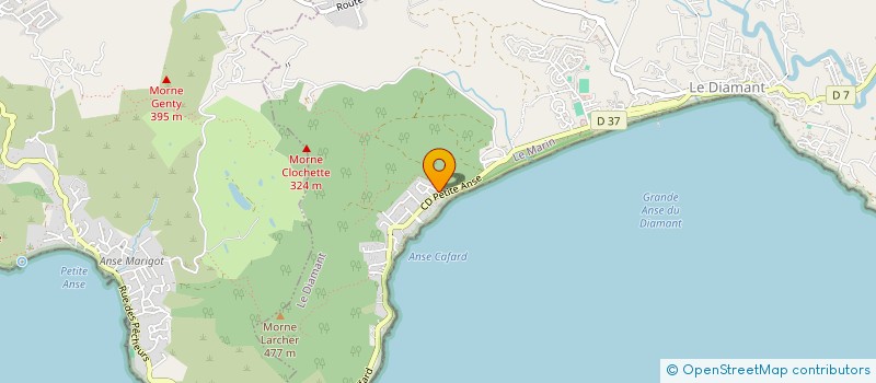 localisation de l'entreprise LA P'TITE FRINGALE  LE DIAMANT