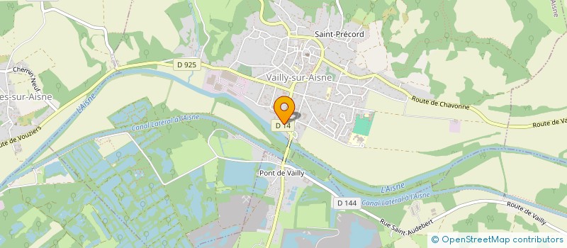 localisation de l'entreprise LA P'TITE GALERIE  VAILLY-SUR-AISNE