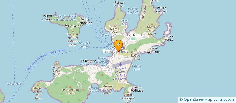 localisation de l'entreprise LA P'TITE GOURMANDISE à TERRE-DE-HAUT