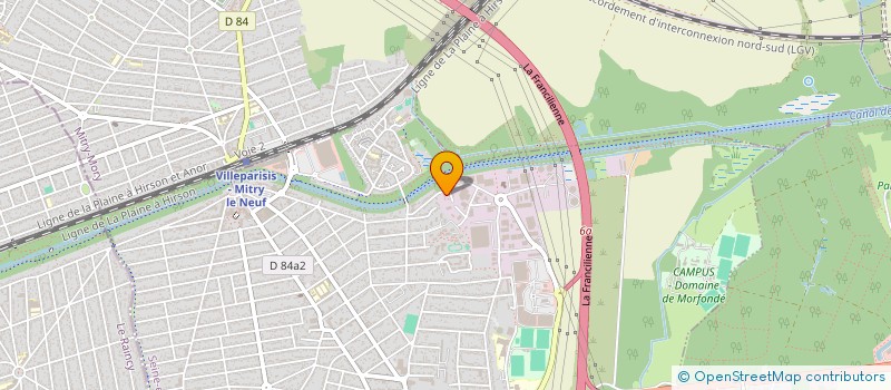 localisation de l'entreprise LA P'TITE GRAINE  VILLEPARISIS