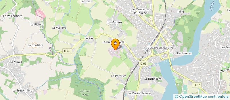 localisation de l'entreprise LA P'TITE GRENOUILLE à GRANDCHAMP-DES-FONTAINES