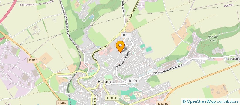 localisation de l'entreprise LA P'TITE JEANNE  BOLBEC