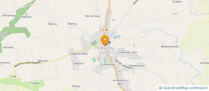 localisation de l'entreprise LA P'TITE LICHOUZE  PLONEVEZ-DU-FAOU