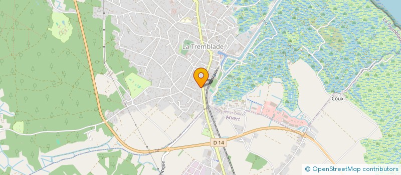 localisation de l'entreprise LA P'TITE MAISON DU PECHEUR  LA TREMBLADE