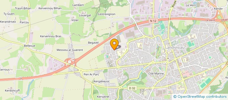 localisation de l'entreprise LA P'TITE MARELLE à LANDIVISIAU