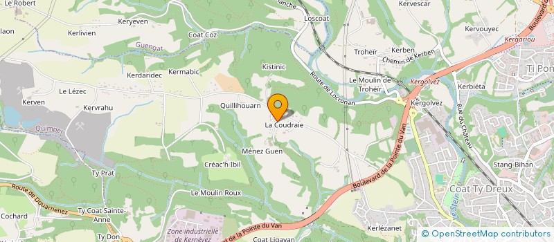 localisation de l'entreprise LA P'TITE MARMAILLE à QUIMPER