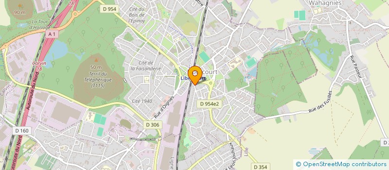 localisation de l'entreprise LA P'TITE MOUSSE IMMO  LIBERCOURT