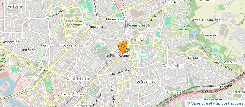 localisation de l'entreprise LA P'TITE PAILLETTE à BREST