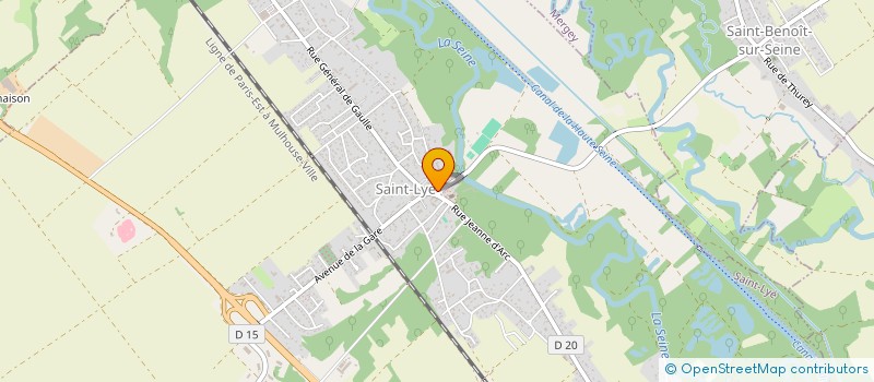 localisation de l'entreprise LA P'TITE PATISSERIE  SAINT-LYE