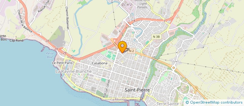 localisation de l'entreprise LA P'TITE PAUSE à SAINT-PIERRE