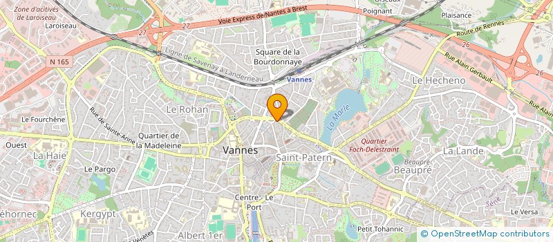 localisation de l'entreprise LA P'TITE PAUSE à VANNES