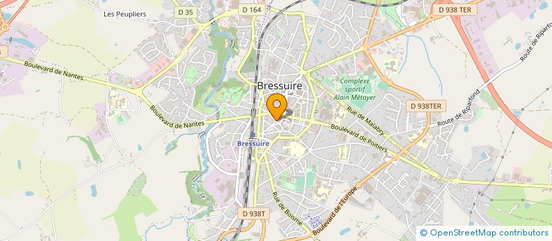localisation de l'entreprise LA P'TITE PAUSE à BRESSUIRE