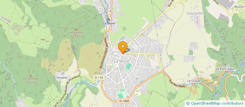 localisation de l'entreprise LA P'TITE PAUSE  LA MURE