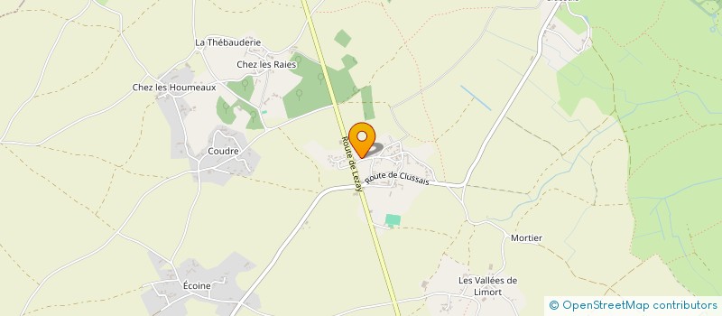 localisation de l'entreprise LA P'TITE PLANCHE  CLUSSAIS-LA-POMMERAIE