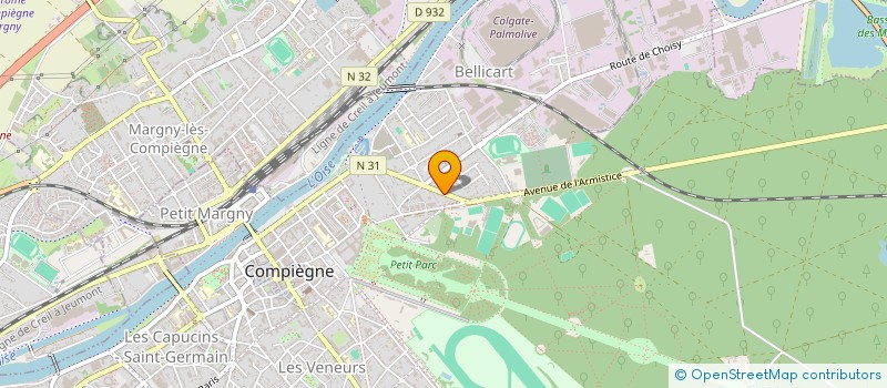 localisation de l'entreprise LA P'TITE PODO & CO  COMPIEGNE