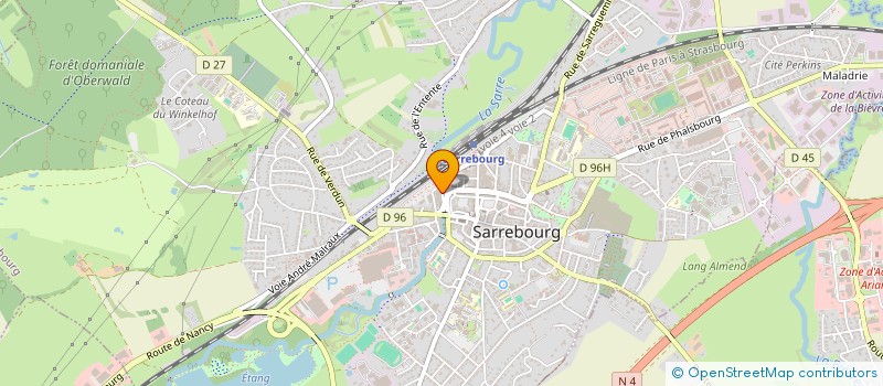 localisation de l'entreprise LA P'TITE PRIM à SARREBOURG