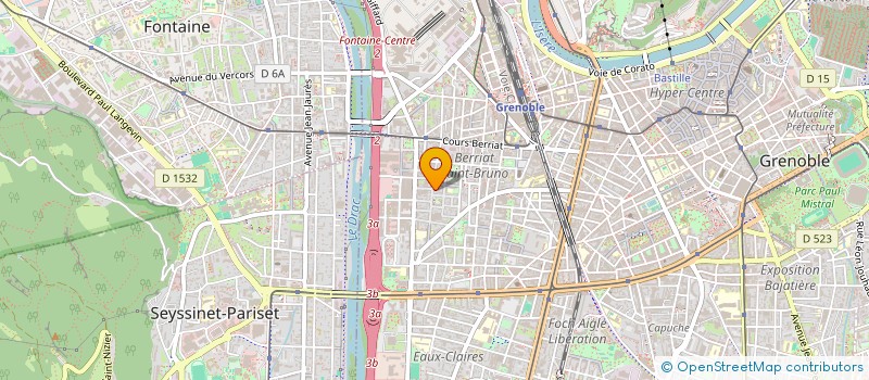 localisation de l'entreprise LA P'TITE PROD' à GRENOBLE