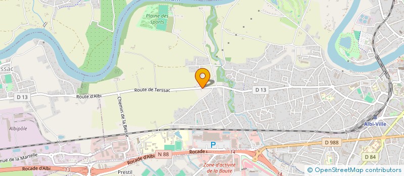 localisation de l'entreprise LA P'TITE PROD à ALBI