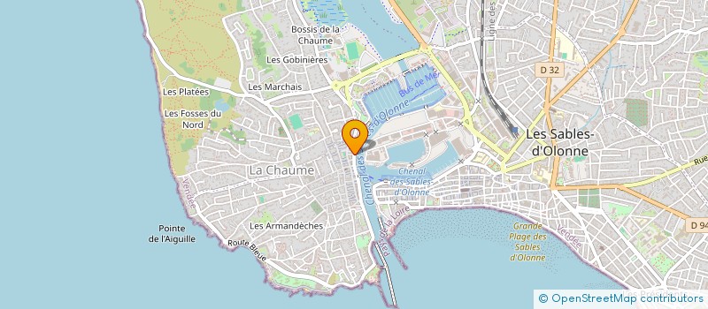 localisation de l'entreprise LA P'TITE REINE DU VRAC à LES SABLES D'OLONNE