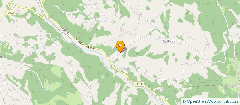 localisation de l'entreprise LA P'TITE SALLE  CARVES