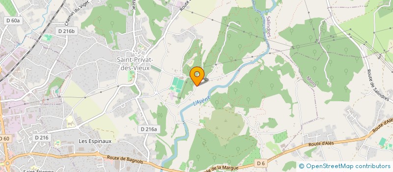 localisation de l'entreprise LA P TITE SAVATE  SAINT-PRIVAT-DES-VIEUX