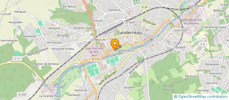 localisation de l'entreprise LA P'TITE SOEUR à LANDERNEAU
