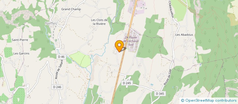 localisation de l'entreprise LA PACC  NEFFES