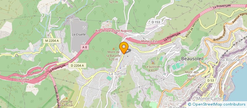localisation de l'entreprise LA PACHA à LA TURBIE