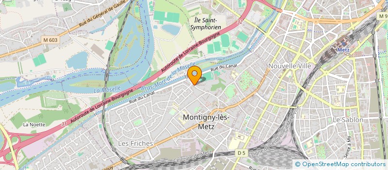 localisation de l'entreprise LA PACHA CASTILLON à MONTIGNY-LES-METZ