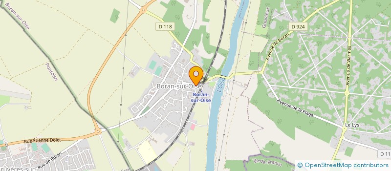 localisation de l'entreprise LA PAELLA MARIA  BORAN-SUR-OISE