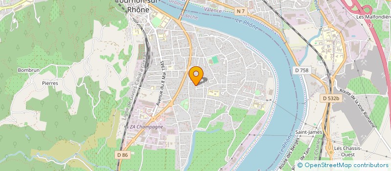 localisation de l'entreprise LA PAGANIA à TOURNON-SUR-RHONE