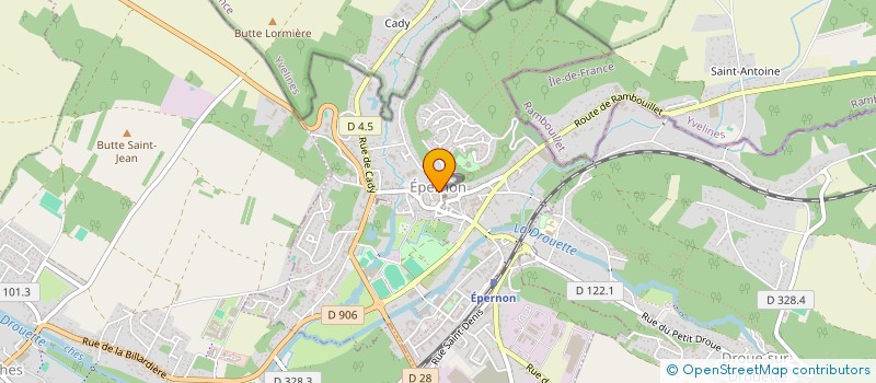 localisation de l'entreprise LA PAGE BLANCHE à EPERNON