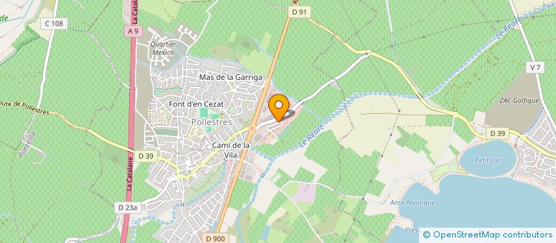 localisation de l'entreprise LA PAGE BLANCHE  POLLESTRES