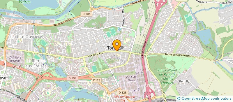 localisation de l'entreprise LA PAGE CADEAU  TORCY