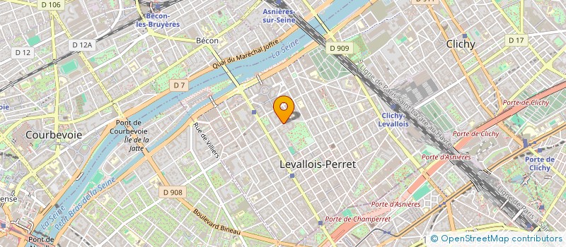 localisation de l'entreprise LA PAGE DE GARDE à LEVALLOIS-PERRET