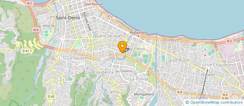 localisation de l'entreprise LA PAGE GOURMANDE à SAINT-DENIS