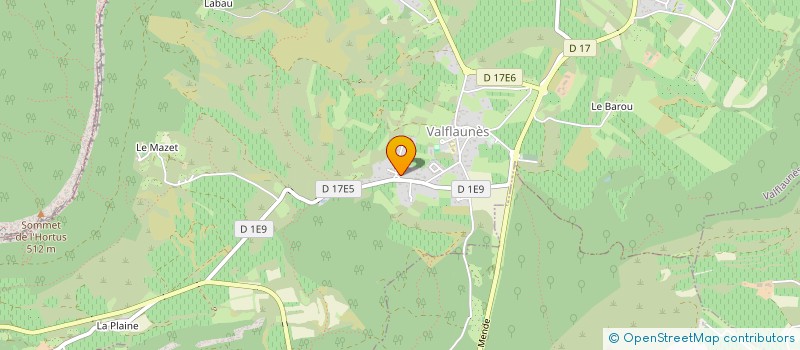 localisation de l'entreprise LA PAGE QUI BOUGE à VALFLAUNES