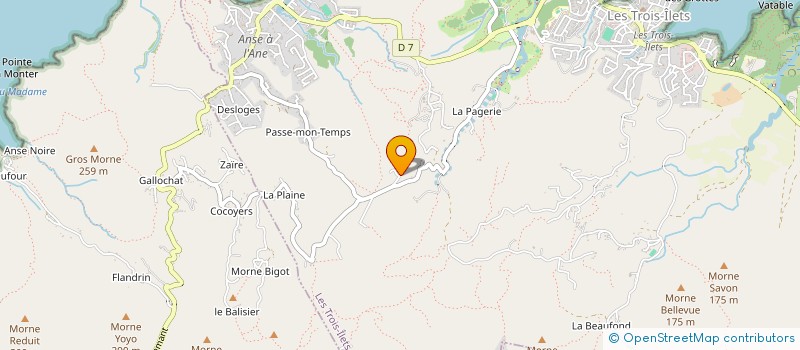 localisation de l'entreprise LA PAGERIE DE L'ESPERANCE à LES TROIS-ILETS