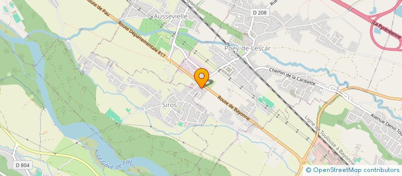 localisation de l'entreprise LA PAGOA  POEY-DE-LESCAR