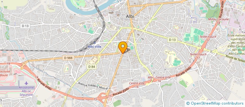 localisation de l'entreprise LA PAGODA à ALBI