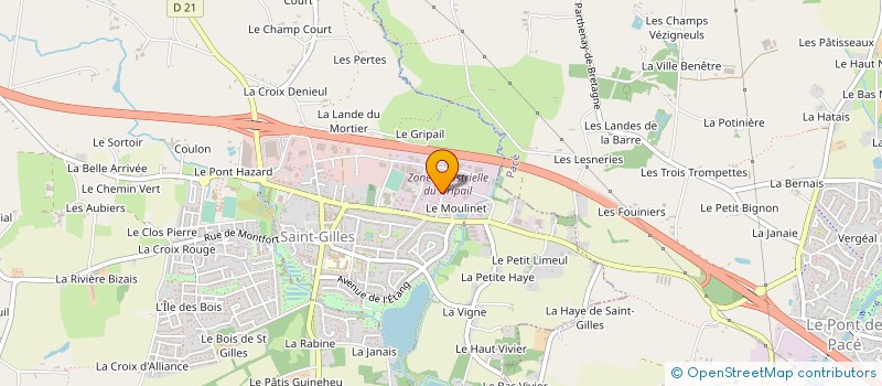 localisation de l'entreprise LA PAGODE  SAINT-GILLES