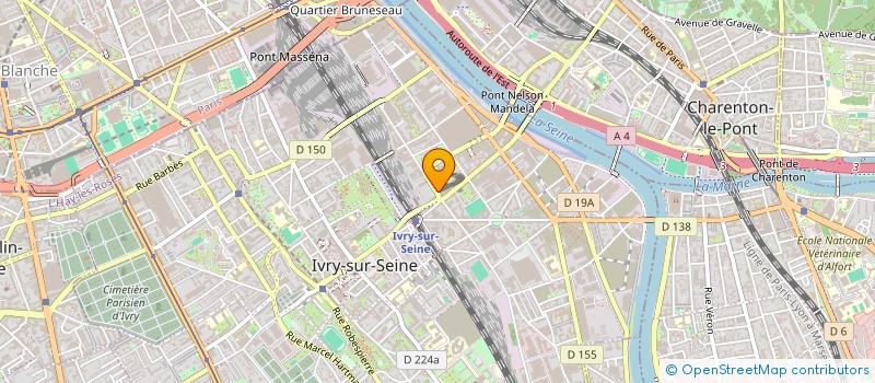 localisation de l'entreprise LA PAGODE ROUGE à IVRY-SUR-SEINE