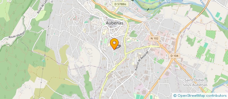 localisation de l'entreprise LA PAILHOUSE à AUBENAS