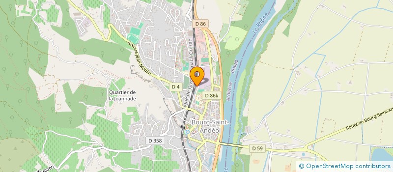 localisation de l'entreprise LA PAILLASSE  BOURG-SAINT-ANDEOL