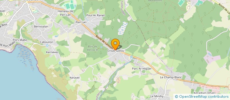 localisation de l'entreprise LA PAILLOTE à TREBEURDEN